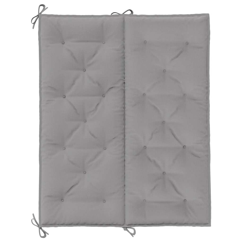 Garden Bench Cushion Grey 120x(50+50)x7cm Oxford Fabric