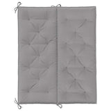 Garden Bench Cushion Grey 120x(50+50)x7cm Oxford Fabric