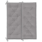 Garden Bench Cushion Grey 120x(50+50)x7cm Oxford Fabric