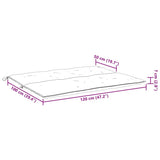 Garden Bench Cushion Grey 120x(50+50)x7cm Oxford Fabric
