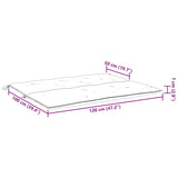 Garden Bench Cushion Grey 120x(50+50)x7cm Oxford Fabric - Extra Image