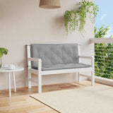 Garden Bench Cushion Grey 120x(50+50)x7cm Oxford Fabric