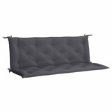 Garden Bench Cushion Anthracite 150x(50+50)x7cm Oxford Fabric