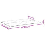 Garden Bench Cushion Anthracite 150x(50+50)x7cm Oxford Fabric