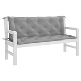 Garden Bench Cushion Grey 150x(50+50)x7cm Oxford Fabric
