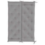 Garden Bench Cushion Grey 150x(50+50)x7cm Oxford Fabric