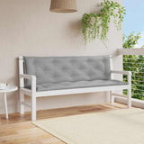 Garden Bench Cushion Grey 150x(50+50)x7cm Oxford Fabric
