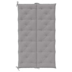 Garden Bench Cushion Grey 180x(50+50)x7cm Oxford Fabric