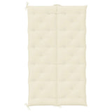 Garden Bench Cushion Cream White 180x(50+50)x7cm Oxford Fabric