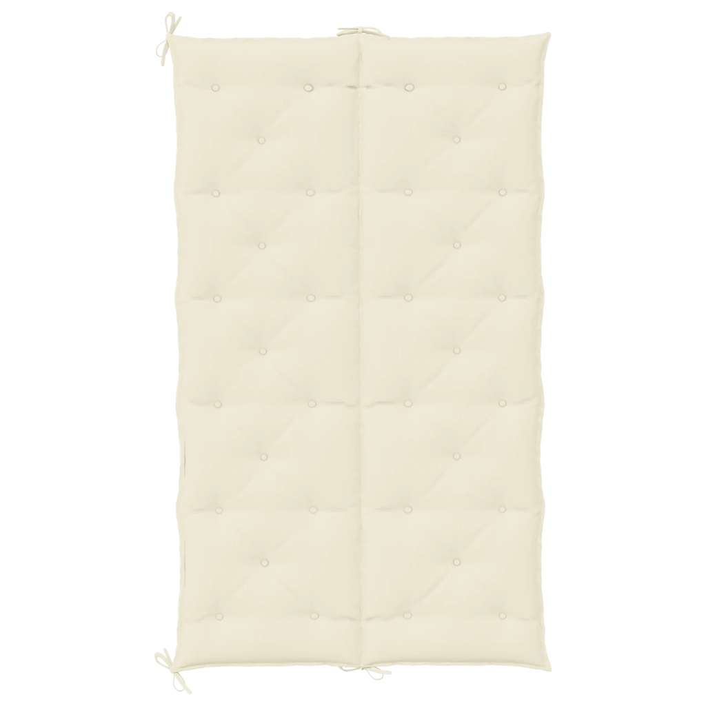 Garden Bench Cushion Cream White 180x(50+50)x7cm Oxford Fabric