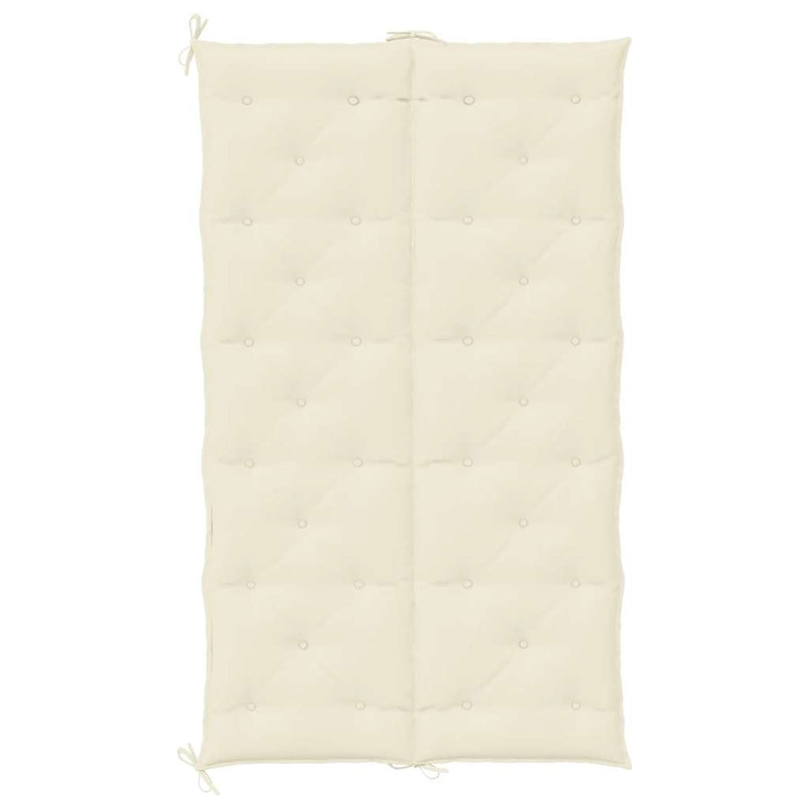 Garden Bench Cushion Cream White 180x(50+50)x7cm Oxford Fabric