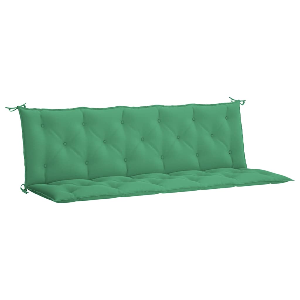 Garden Bench Cushion Green 180x(50+50)x7cm Oxford Fabric
