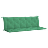 Garden Bench Cushion Green 180x(50+50)x7cm Oxford Fabric - Front View