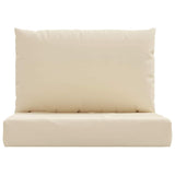 Pallet Cushions 2 pcs Beige Oxford Fabric - Top-Down View