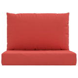 Pallet Cushions 2 pcs Red Oxford Fabric - Top-Down View