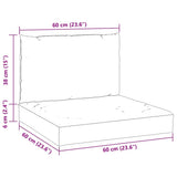 Pallet Cushions 2 pcs Red Oxford Fabric