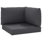Pallet Cushions 3 pcs Anthracite Oxford Fabric