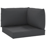 Pallet Cushions 3 pcs Black Oxford Fabric