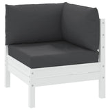 Pallet Cushions 3 pcs Black Oxford Fabric