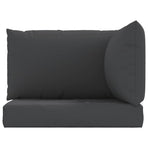 Pallet Cushions 3 pcs Black Oxford Fabric