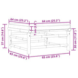 Garden Footrest with Cream White Cushion Bamboo - Close-Up Angle