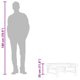 Garden Table 65x65x30 cm Bamboo - Extra Image