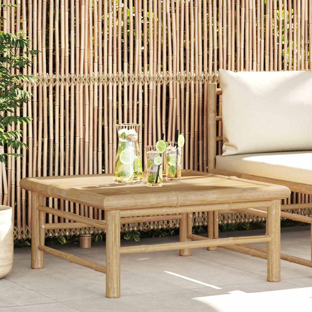 Garden Table 65x65x30 cm Bamboo