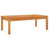 3 Piece Garden Lounge Set with Cushion Solid Acacia Wood - Rear View