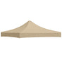 Party Tent Roof 3x3 m Beige 270 g/m?