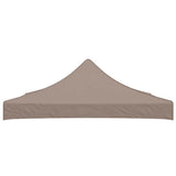 Party Tent Roof 3x3 m Taupe 270 g/m? - Side View