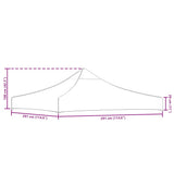 Party Tent Roof 3x3 m Taupe 270 g/m?