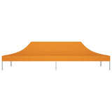 Party Tent Roof 6x3 m Orange 270 g/m? - Side View