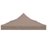 Party Tent Roof 6x3 m Taupe 270 g/m² - Top-Down View