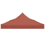 Party Tent Roof 6x3 m Terracotta 270 g/m² - Top-Down View