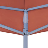 Party Tent Roof 6x3 m Terracotta 270 g/m² - 45-Degree Angle