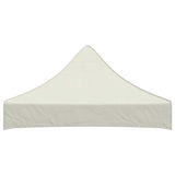 Party Tent Roof 2x2 m Cream 270 g/m² - Side View