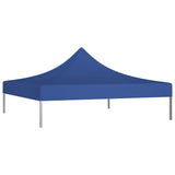 Party Tent Roof 2x2 m Blue 270 g/m² - Front View