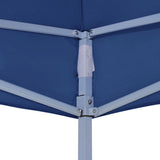 Party Tent Roof 2x2 m Blue 270 g/m² - Top-Down View