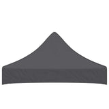Party Tent Roof 2x2 m Anthracite 270 g/m² - Side View