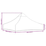 Party Tent Roof 2x2 m Anthracite 270 g/m?