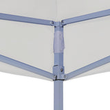 Party Tent Roof 2x2 m White 270 g/m² - Top-Down View