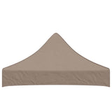 Party Tent Roof 2x2 m Taupe 270 g/m² - Top-Down View