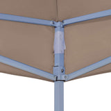 Party Tent Roof 2x2 m Taupe 270 g/m² - 45-Degree Angle