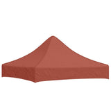 Party Tent Roof 2x2 m Terracotta 270 g/m² - Front View