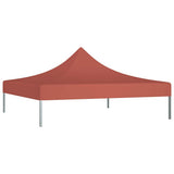 Party Tent Roof 2x2 m Terracotta 270 g/m² - Side View