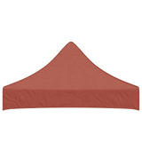 Party Tent Roof 2x2 m Terracotta 270 g/m² - Top-Down View