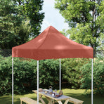 Party Tent Roof 2x2 m Terracotta 270 g/m²
