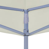 Party Tent Roof 4.5x3 m Cream 270 g/m? - Rear View