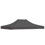 Party Tent Roof 4.5x3 m Anthracite 270 g/m? - Front View