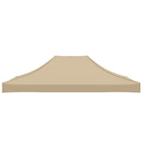 Party Tent Roof 4.5x3 m Beige 270 g/m² - Top-Down View